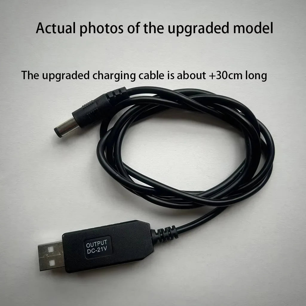 1pc 5V to 21V boost cable 21V battery dedicated charging cable DC interface USB adapter cable charger