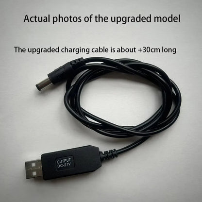 1pc 5V to 21V boost cable 21V battery dedicated charging cable DC interface USB adapter cable charger