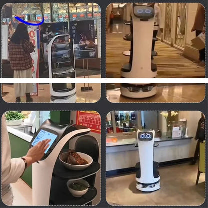 E-Commerce Food Delivery Robot Battery Robot Server Restaurant for Delivering