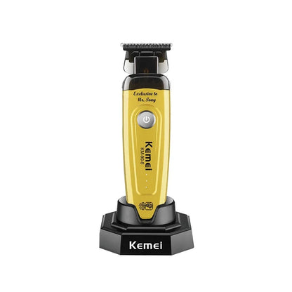 Kemei 90-5 Electric Hair Beard Trimmer 7500 RPM Zero Gap Clipper for Men DLC Blade Cordless Barber Finish Hair Cutting Machine