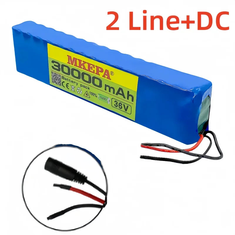 10S3P 36V 30000mAh 100% Brand New Lithium-Ion Rechargeable Battery Suitable for Electric Products Such as Scooters Battery