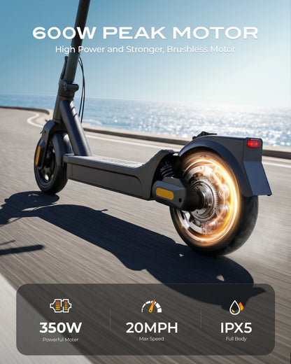 Foldable Adult Electric Scooter 8.5 Inch 500W 36V Long Range E Scooters Portable Commuter E Scooter For Adult Daily Travel