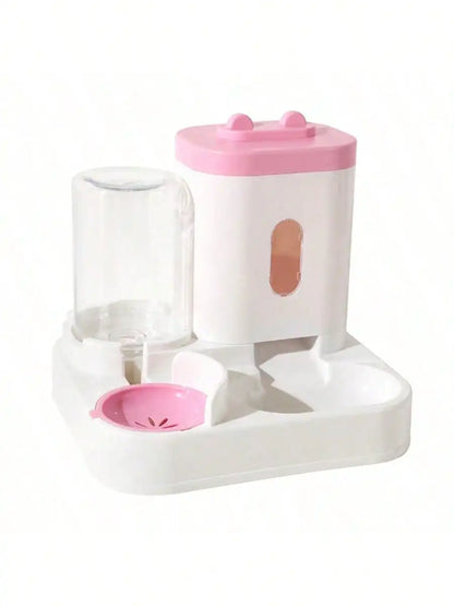 1-Pack Automatic Gravity-Fed Cat Water Dispenser & Feeder