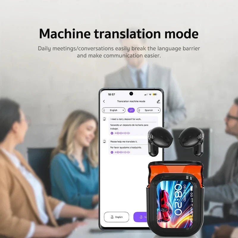 The New Best-Selling Bluetooth 6.0 Wireless Headset Translation Headset IPX4 Waterproof Grade, Long Battery Life. 2026