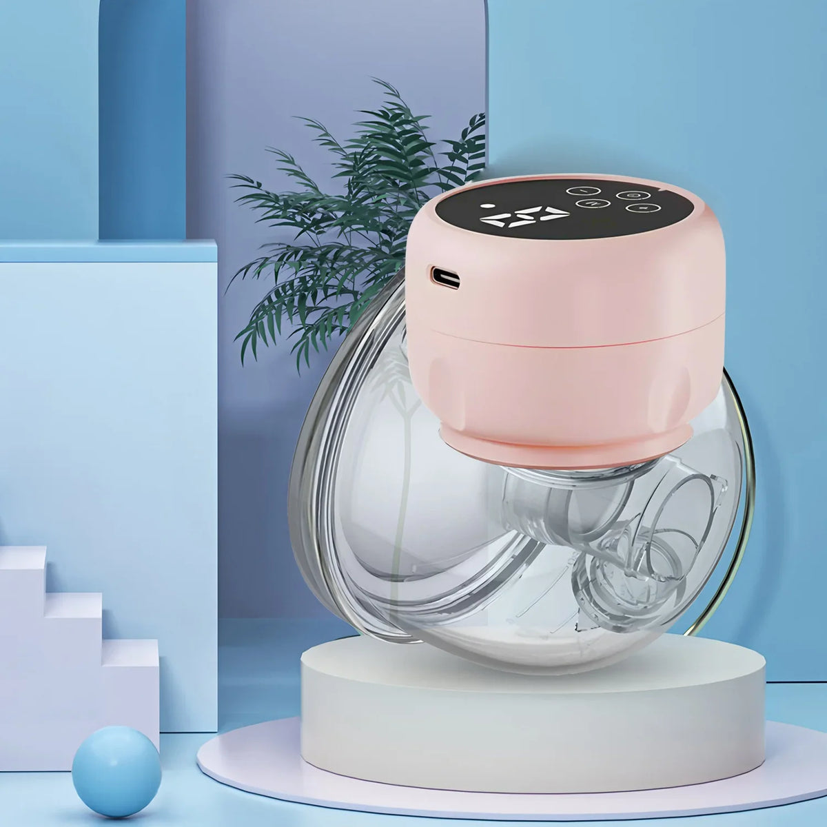 1PCS Portable Wearable Electric Breast Pump Hands-Free Comfortable Milk Extractor Collector for Nursing Mothers