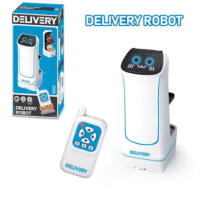 2.4GHz Remote Control Food Delivery Robot Toy, Remote Control Toy Robot With Light And Music, Children's Birthday Gift