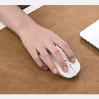 Double-sided Two-tone PU Desk Mat, Reversible Waterproof Oil-proof Leather Pad for Laptop & Mouse