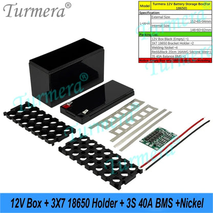 18650 Battery Box Holder 40A BMS with Voltage Capacity Displayer Rechargeable USB Power Bank Battery case Mobile Phone Charger