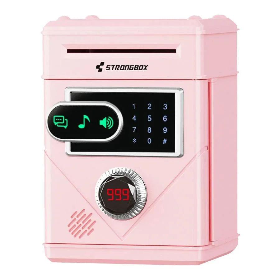 Electronic Touch Screen Piggy Bank Safety Password Mini Intelligent Music Counting Money Coin Bank ATM Banks Toys For Kids Gift
