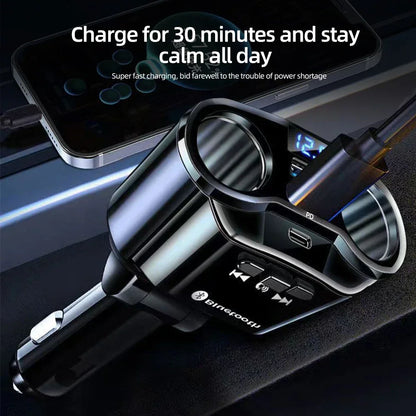USB Car Charger – USB-C & Bluetooth Options