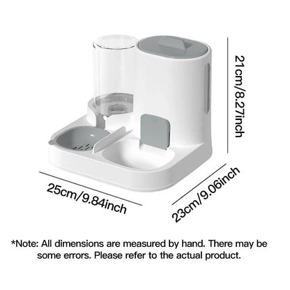 1-Pack Automatic Gravity-Fed Cat Water Dispenser & Feeder