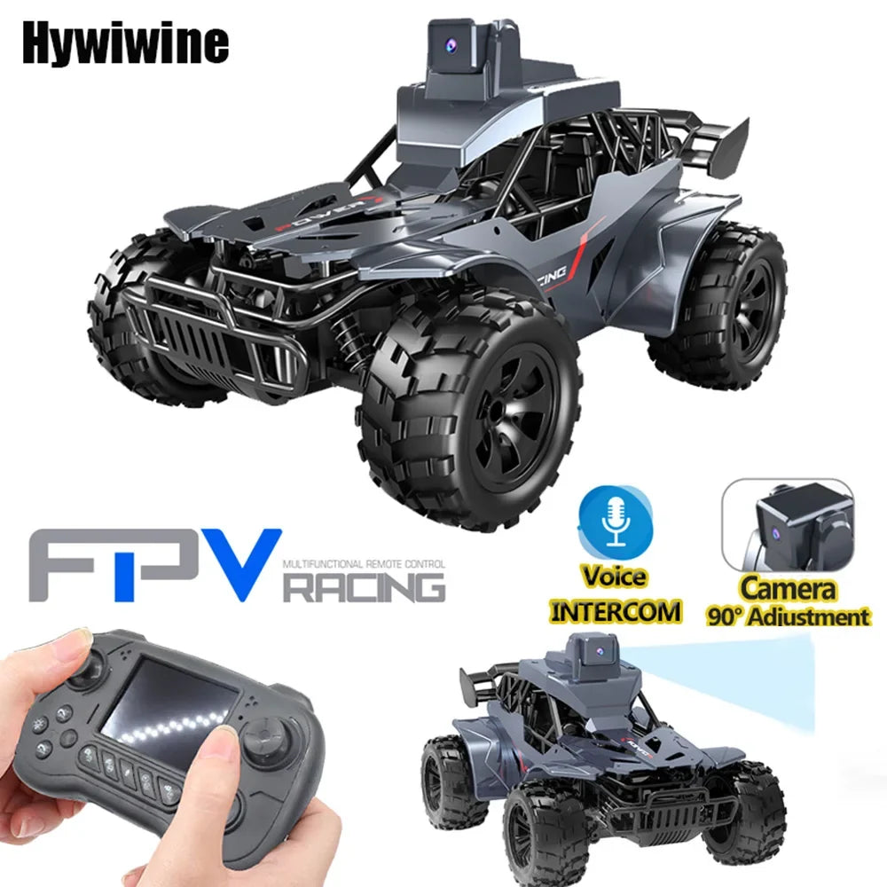 2.4G FPV Camera RC Car LCD Remote Real Time Transmission High Speed Off Road Racing Car Voice Chat Toy For Kids Adults