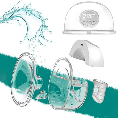 1PCS Wearable Electric Breast Pump Hands-Free Portable Smart 3 Modes 9 Levels Adjustable Breastfeeding Milk Collector for Mother