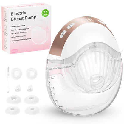 Electric Breast Pumps, 12 Levels & 3 Modes Wearable Breastpump Hands Free BPA Free LCD Display, Painless Wireless Breastfeeding