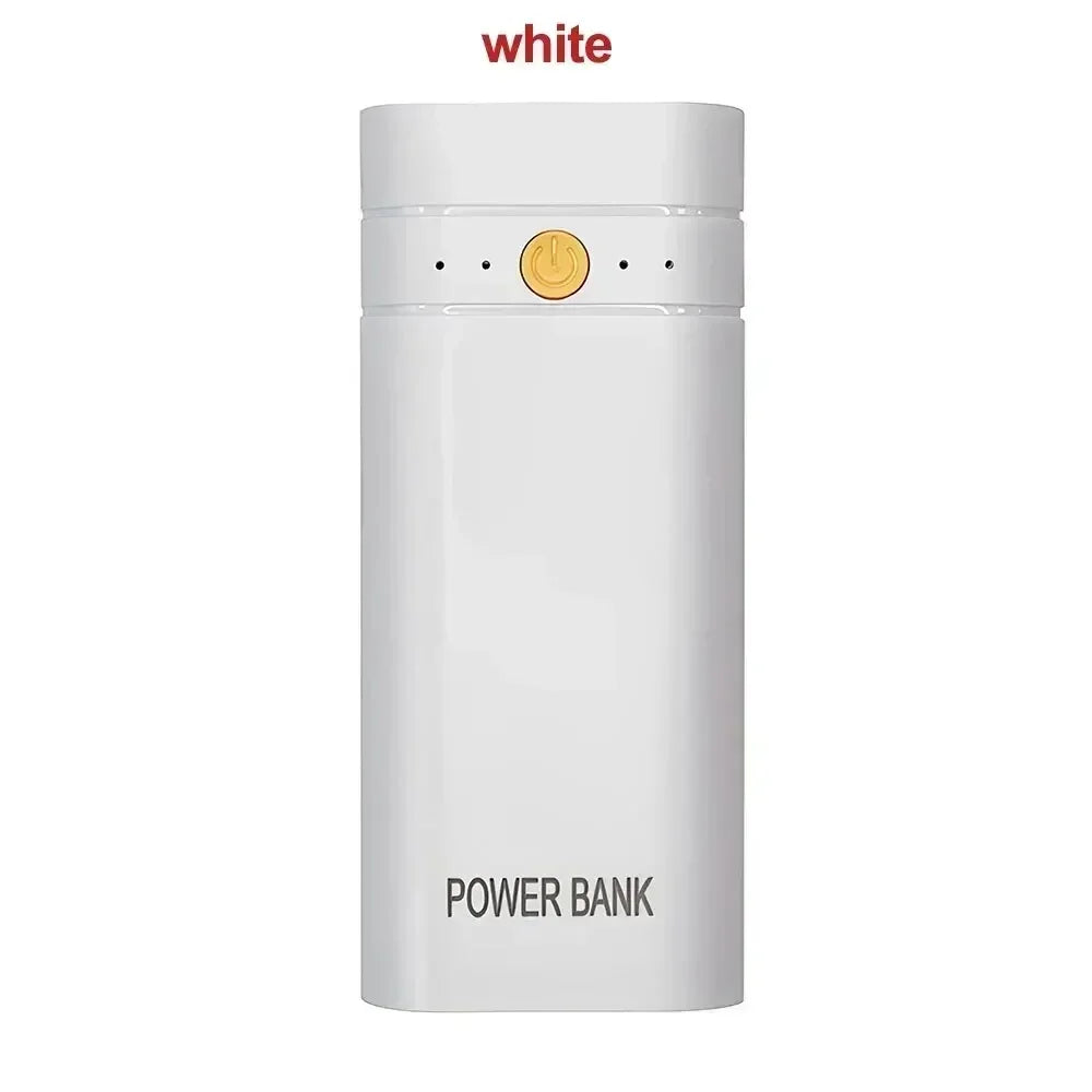 DIY Power Bank Box For Phone Electronic Charging Not Including Batteries 6000mAh 5V 2A 2X 18650 USB Type-C Battery Charger Case
