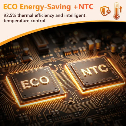 Electric Ceramic Space Heater 1000W, PTC Fast 3s Heat, Touch Screen 3 Heat 4 Timer Settings, Tip-Over Protection, under 36dB