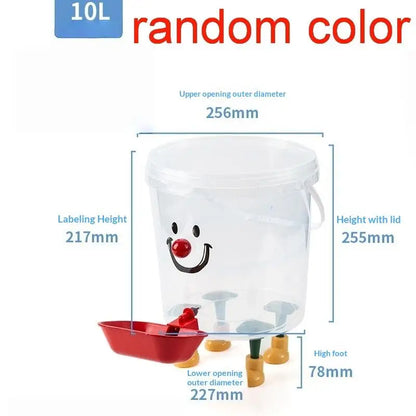 1 Set 3/5/8/10l Cartoon Pet Automatic Water Dispenser No-Electricity