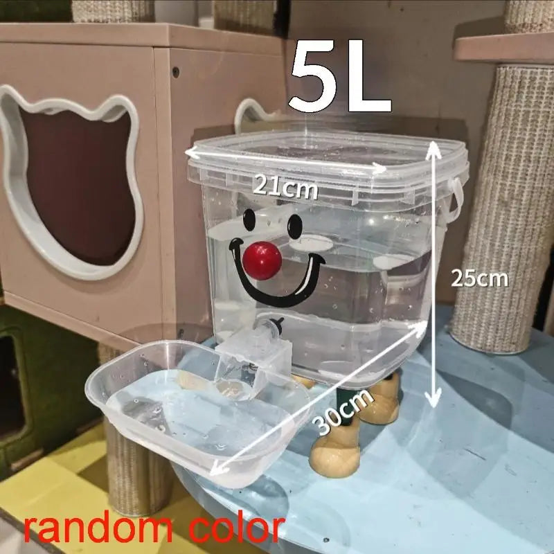 1 Set 3/5/8/10l Cartoon Pet Automatic Water Dispenser No-Electricity