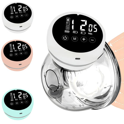 USB Rechargeable Electric Breast Pumps Portable Hands Free Wearable Breast Pump Silent Comfort Breast Milk Extractor Collector