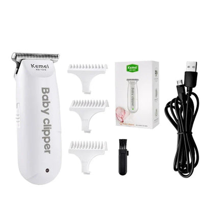 Kemei 1319 Portable Mini Kids Hair Cutting Machine Electric Baby Hair Trimmer Low Noise Hair Clipper Rechargeable Shaver Mute