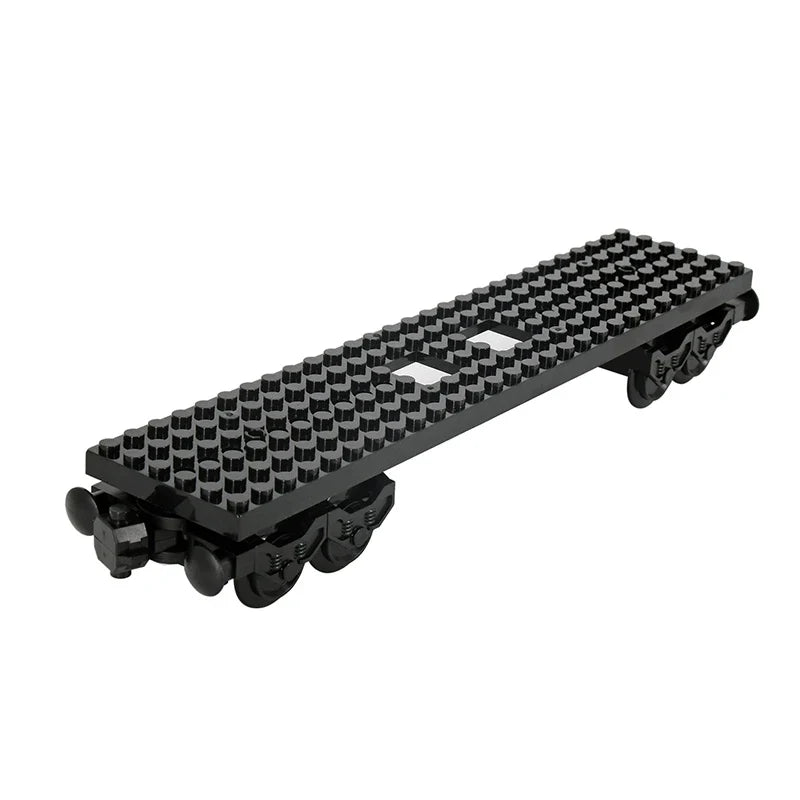 2025 New MOC City Creative Idea 6 * 28 dark grey train base Building Block Bricks Kids DIY High-tech Creative Toy
