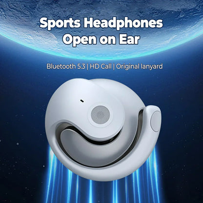 Wireless Bone Conduction Earphones Ear Hook Bluetooth 5.4 Headphones HiFi 9D Stereo Noise Earphones Outdoor Sports