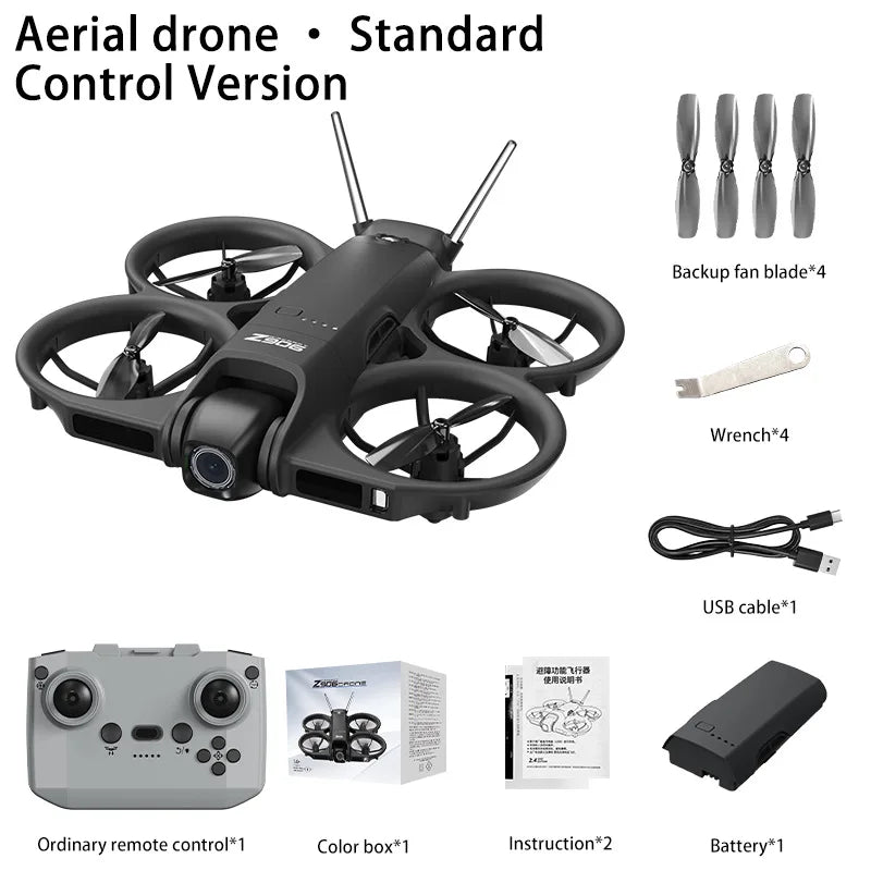 New Z906 Mini FPV Drone Big Screen Remote Electric Adjust 4K Camera 3-Side Obstacle Avoidance Optical Flow Sale Landing Pad Only