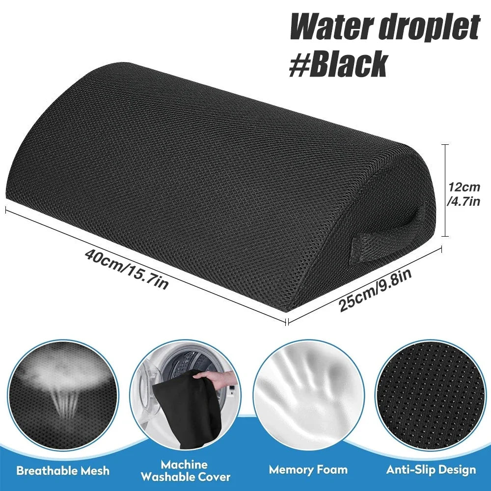 Foot Rest for Under Desk, Soft Foam Office Accessory with Washable Cover, Foot Stool for Car Home Office, Relieves Leg & Ankle