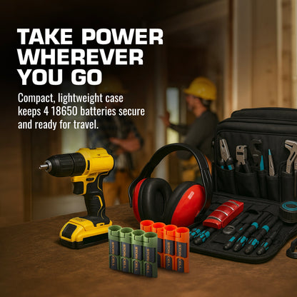 18650 Battery Caddy (Military Green)