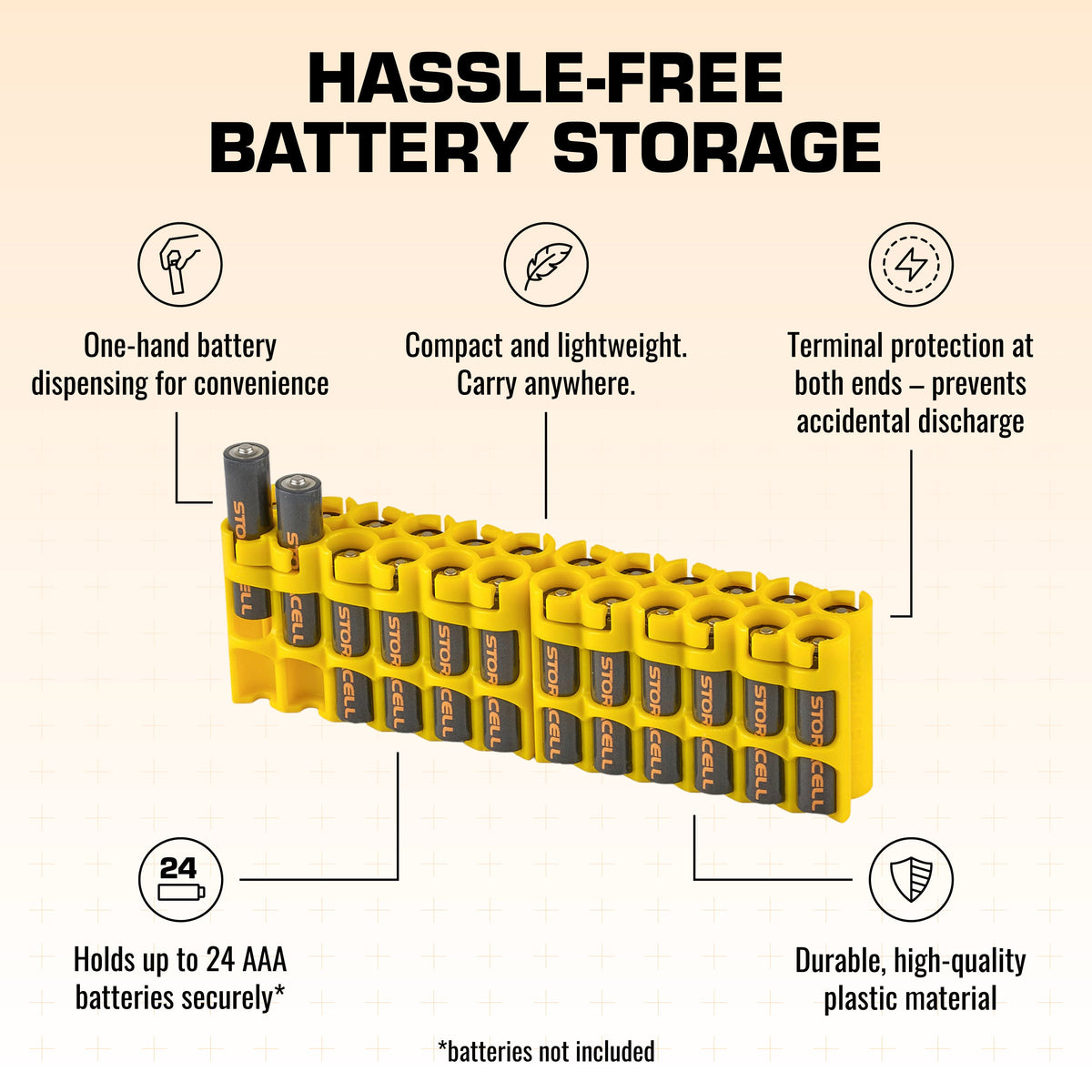 AAA 24 Pack (Yellow)