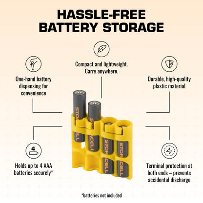 Slim Line AAA 4 Pack (Yellow)