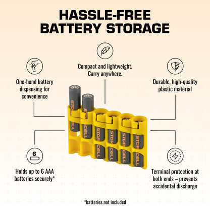 Slim Line AAA 6 Pack (Yellow)