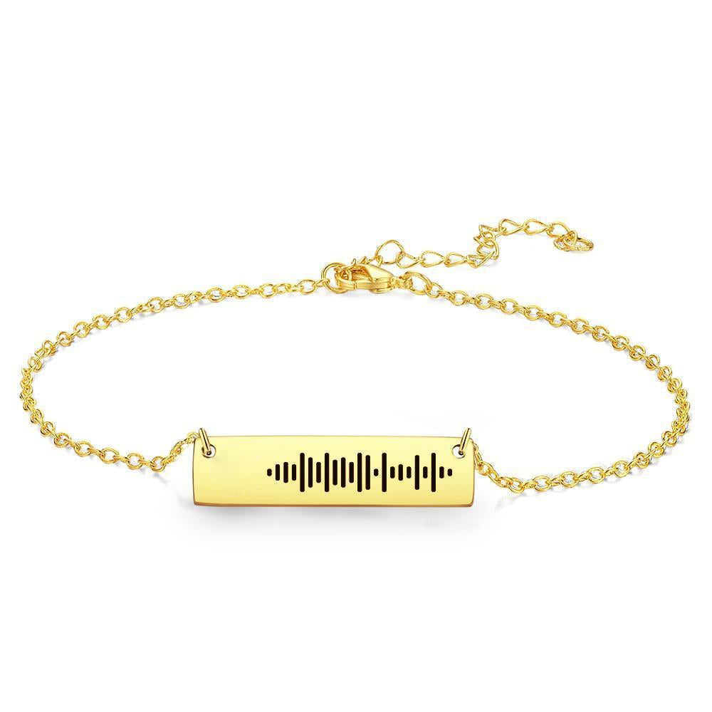 🎵✨ Scannable Music Code Bar Anklet – Wear Your Favorite Song!🎵✨