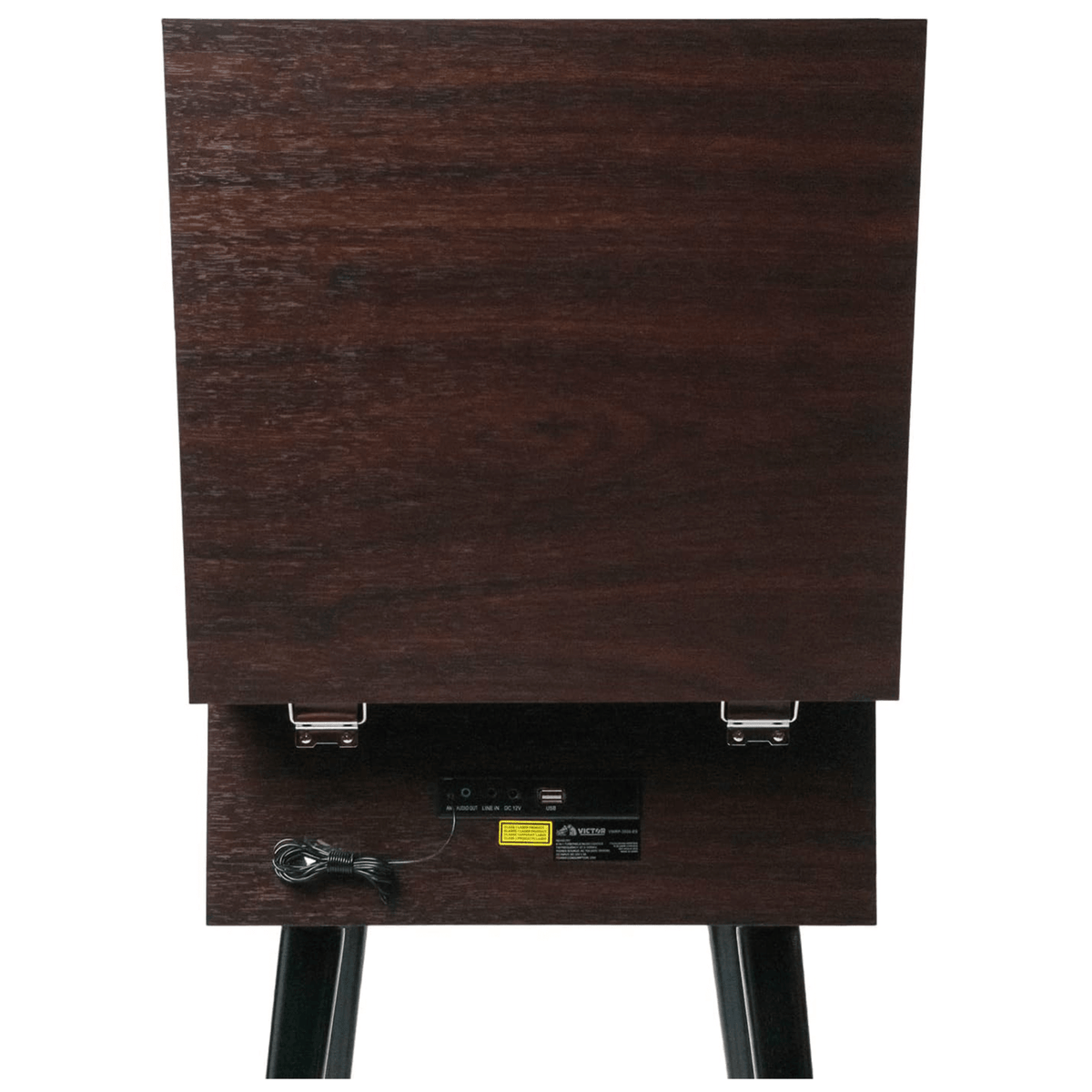 Victor Newbury 8-in-1 Music Center w Chair-Height Legs, USB Slot & AM FM Radio