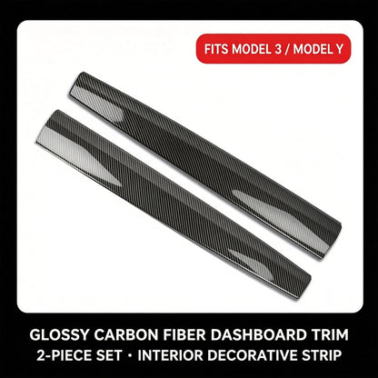 Applicable To Tesla ModelY3 Central Control Interior Trim Strip Instrument Panel Inner Door Trim Strip Refresh 3 Central Control Trim Strip