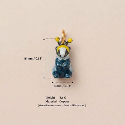 Small Animal Series DIY Accessories Dripped Oil Pendant