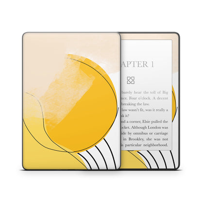 Abstract Yellow - Amazon Kindle Skin