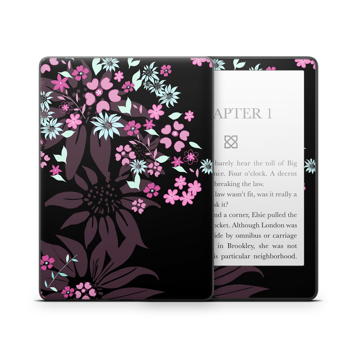 Dark Flowers - Amazon Kindle Skin