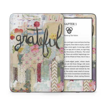 Grateful - Amazon Kindle Skin