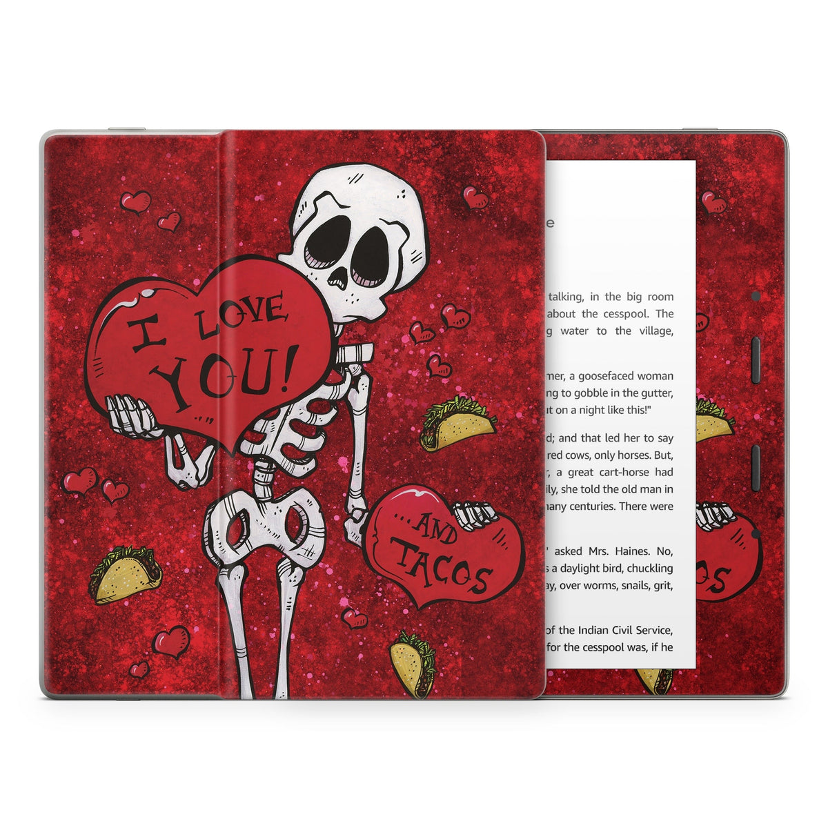 I Love You And Tacos - Amazon Kindle Skin