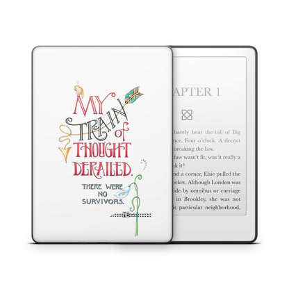 Train Derailed - Amazon Kindle Skin