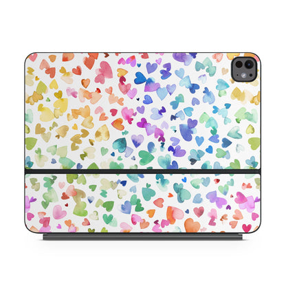 Valentines Love Hearts - Apple Magic Keyboard for iPad Skin