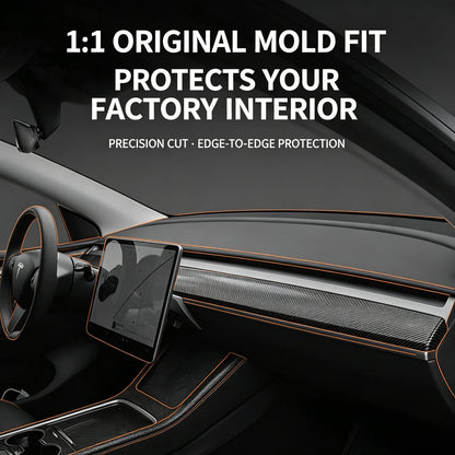 Applicable To Tesla ModelY3 Central Control Interior Trim Strip Instrument Panel Inner Door Trim Strip Refresh 3 Central Control Trim Strip