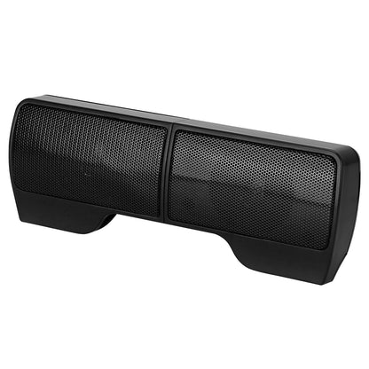 Clip-On Computer Sound Bar Portable USBÊStereo Mini Wired Speaker w/ Volume Control 3.5mm Jack For Desktop Computer Laptop Notebook PC Tablets Plug An