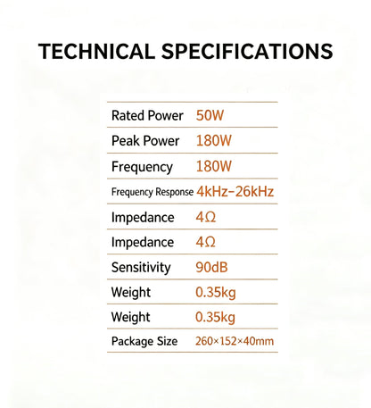 1.5 Inch Car Tweeter Speaker Dome Audio High Pitch Loudspeaker  Car Audio Modification Accessory