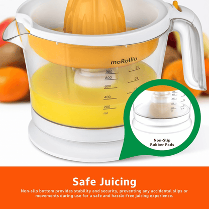 moRollio Compact 32oz Electric Citrus Juicer