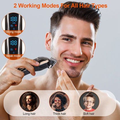 Rechargeable Electric Hair Clipper Cordless Clipper Hair Trimmer Shaver Barber Clipper Hair Cutting Machine