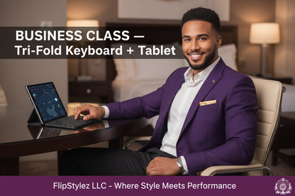 Wireless Tri-Fold Bluetooth Keyboard with Touchpad | Foldable | 81 Keys | 35Hr Battery | Phone Tablet PC Mac