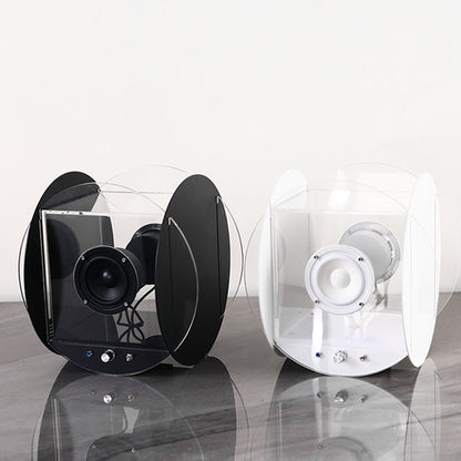 Creative Minimalist Acrylic Retro Bluetooth Round Speaker Ornament