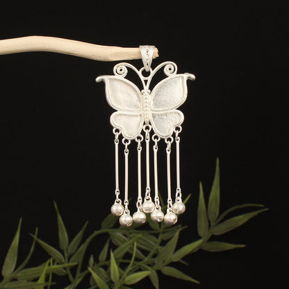 Butterfly Pendant Inlaid With A Bell